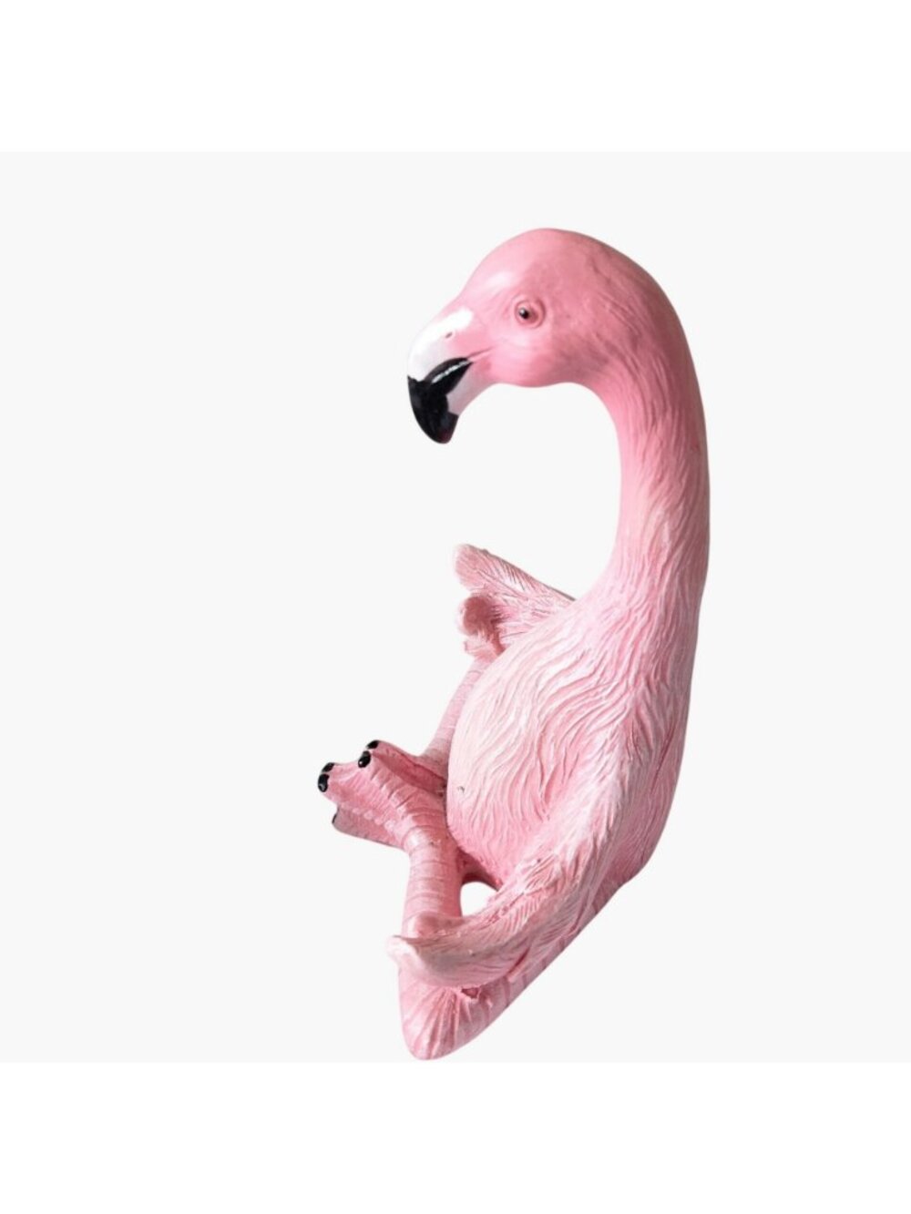 Pink Flamingo Figurine Seated Yoga Lotus Pose Figurine - Picture 8 of 10